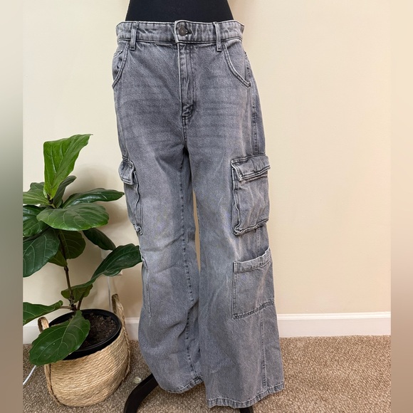 Cotton On Wide Leg Cargo Jeans 8 - Picture 1 of 8